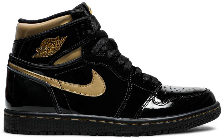 Nike Air Jordan 1 Retro High 'Black Metallic Gold' (2020)