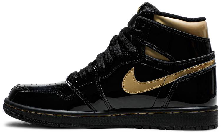 Nike Air Jordan 1 Retro High 'Black Metallic Gold' (2020)