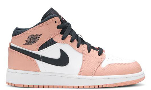 Nike Air Jordan 1 Mid 'Pink Quartz' (GS)