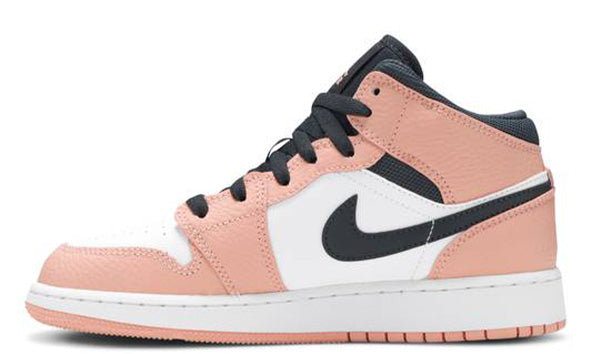 Nike Air Jordan 1 Mid 'Pink Quartz' (GS)